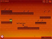 Nick in Hell free online adventure game, escape the underworld game, fun platformer on PlayArcadeHub