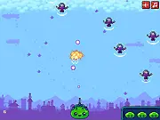 Pew-Pew Invaders free online game, classic arcade shooter, alien fighting human invaders, space combat game