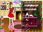 Christmas Fashion 2 free online dress up game - style girl in holiday knit sweaters and Santa dresses
