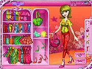 Retro Fashion Party dress up game screen featuring a stylish girl ready to be dressed in a chic, timeless outfit for a fancy retro party.