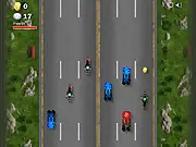 Racer Max Car Dash game screen showing a red car speeding down a road while avoiding other vehicles, play free online avoidance game
