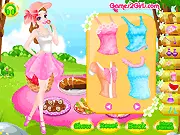 Summer Picnic Dress Up free online game, choosing a colourful summer outfit for Julia for her outdoor picnic.