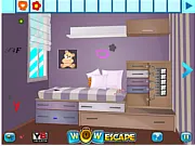 Girls Purple Room Escape online game – help the girl escape a locked purple room by finding objects and solving puzzles
