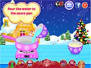Christmas Cake Pops free online cooking game screenshot showing a plate of decorated holiday dessert cake pops