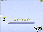 Stickman Runner game, stickman character running and jumping over platforms, free online platformer game