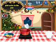 Golden Santa Bread Free Online Cooking Game - Step-by-Step Dough Making and Holiday Baking