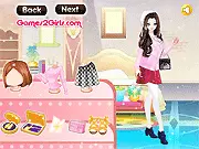 Screenshot of Sophia and Emily in The Young Ladies 2, showing them wearing fashionable French-inspired outfits and elegant makeup