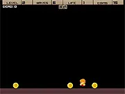 Play Box Test free online arcade game, showing a character running to collect coins while avoiding or shooting falling crates