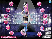 Cool Beauty Guitarist free dress up game, coolest female guitarist fashion, rebel outfits online