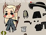 Lee Pace Dress Up game screen showing the famous actor's model with various clothing items and accessories for styling and customization.