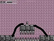 Draw Your Way online game screenshot, player drawing a line path for a character to reach the red flag, minimalist puzzle game