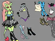 Cardenia Fashion Devil Dress Up free online game screenshot, showing Cardenia being styled with gothic and stylish clothing