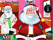 Santa Eye Care Doctor free online game, Christmas doctor simulation, treat Santa Claus's eyes