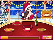 Free online Christmas Cake Decoration Game, designing and topping a holiday dessert