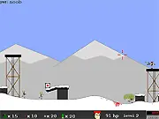 Screenshot of Gunmaster Onslaught 2 showing a character firing a powerful weapon at a massive horde of enemies exploding on the screen.