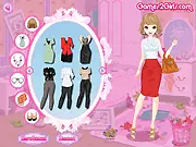 Busy Bee Flash game screen showing Betty the bee character and a very messy room with clothes and objects scattered on the floor