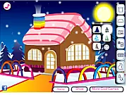 Play Winter House Decoration Online free design game, placing furniture and festive decor inside a cozy virtual house