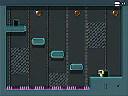 Play Dfragmente free online platformer game, a robot adventure where you collect cards and defeat enemies by jumping on them on PlayArcadeHub.