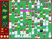 Angry Birds Bombers Christmas online game, free bomber-style action game, destroy opponents with bombs, play Angry Birds on PlayArcadeHub
