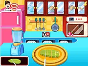 Make Zucchini Bread free online cooking game screenshot, baking bread with walnuts and cinnamon, baking simulation on PlayArcadeHub