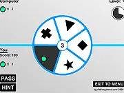 Playing Round Table Memory Game online. A circular marble board used for a free memory and strategy challenge.