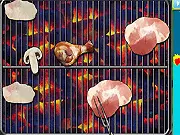 King of Barbecue game screenshot, playing a free online fast-eating competition game