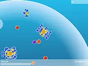 The player's evolving bubble tank firing weapons at enemy tanks in the free online shooter game