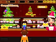 Screenshot of Merry Christmas Cakes free online game showing a beautifully decorated holiday dessert on PlayArcadeHub
