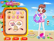 Play Sand Sculpture Park free online beach dress-up and fashion game on PlayArcadeHub