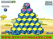 Play Regular Show: Challengers Mountain free online game, platformer where Rigby jumps to the ladder