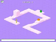 Computer Dreams game screen, playing a free online retro puzzle game, moving platforms to reach the exit