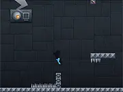 Play Give Up 2 free online game, a difficult platformer with a stick figure jumping over spikes, hardcore challenge