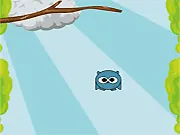 Play Owly free online flapper game, guide the owl up, collect powerups, dodge branches, high-score vertical challenge on PlayArcadeHub.