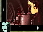 Hindsight 2012 game screenshot, playing a free online action adventure game, character Seven in a ruined environment