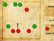 Play MichoJoi Marbles free online board game where you strategically throw marbles to knock the opponent's pieces off the board.