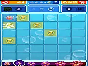 Cell Kingdom gameplay screenshot, microscopic cells on a grid being combined, challenging strategic puzzle free online game