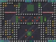 Hard Point game screen showing the player's character navigating a maze of falling bricks and traps | Play free online puzzle game